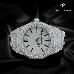 Beautiful Automatic Tree Branch Moissanite Watch For Men